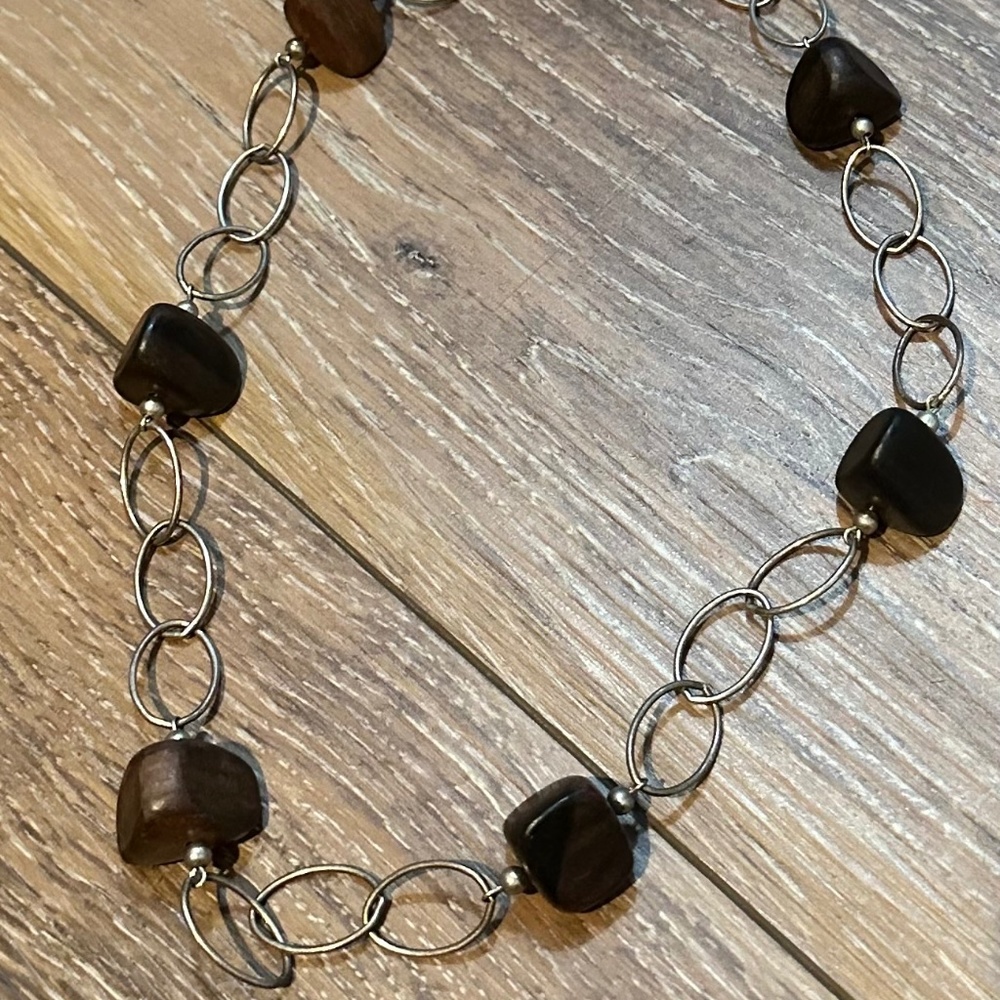 SILPADA - Wooden and Sterling Silver Necklace